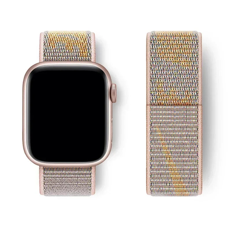 Strap For Apple Watch Band 44mm 40mm 45mm 41mm 49mm 42mm 38mm 46mm 45 mm Nylon Bracelet iwatch 10 9 7 se 6 ultra