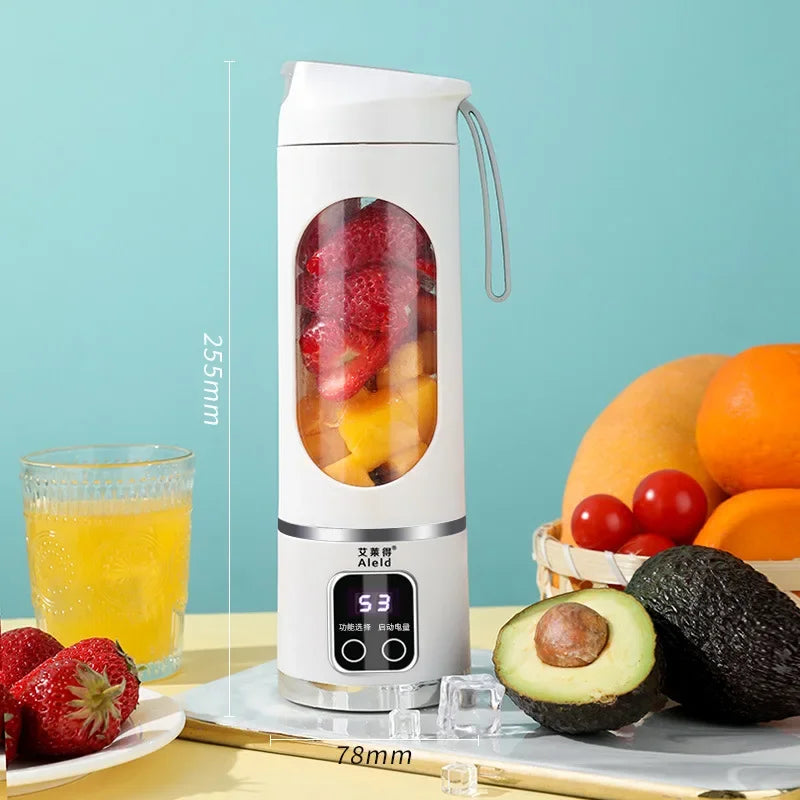 Portable Mini Juicer, Wireless USB Rechargeable Blender, Multifunctional Smoothie & Juice Maker, Ideal for Fruit & Veggie Drinks