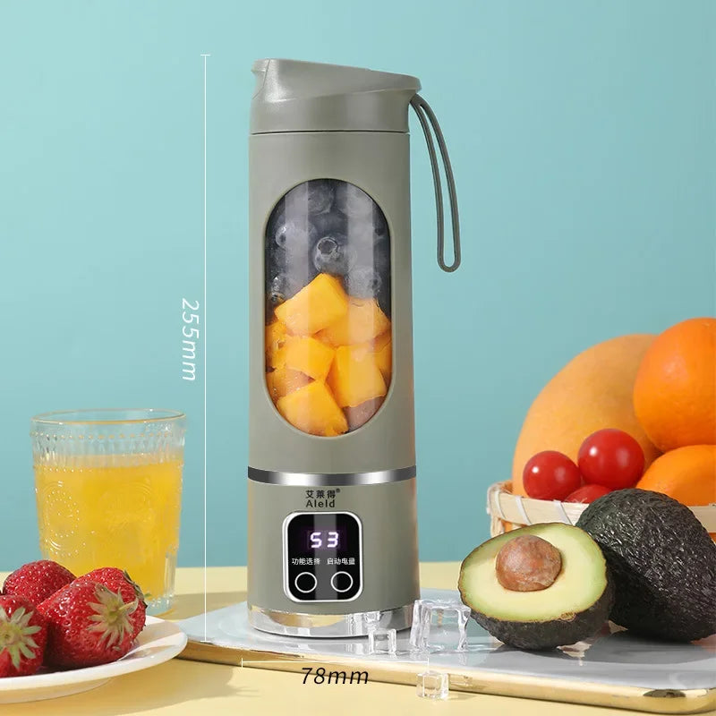 Portable Mini Juicer, Wireless USB Rechargeable Blender, Multifunctional Smoothie & Juice Maker, Ideal for Fruit & Veggie Drinks