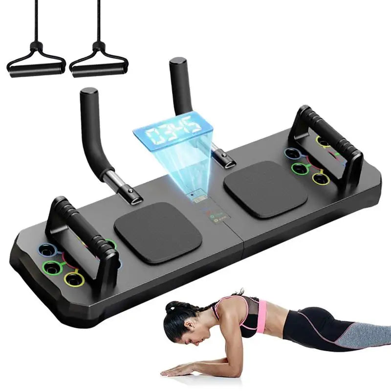 Home Workout Board Muscle Pushup Board With Timer Anti-slip Design Multi-Function Pushup Board For Home Exercise Fitness