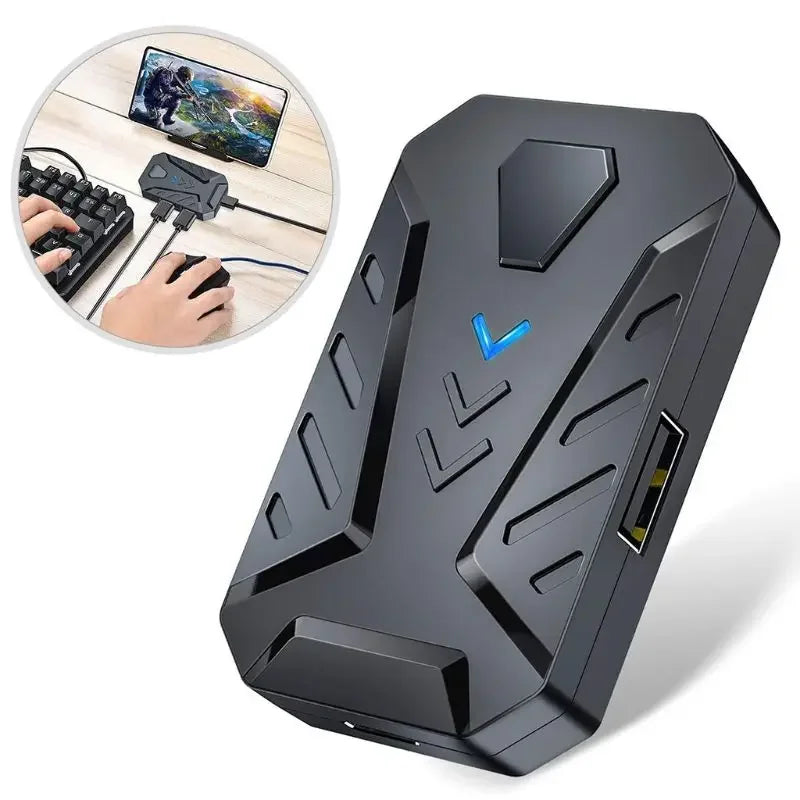 Portable Mobile Gaming Keyboard Mouse Converter Adapter