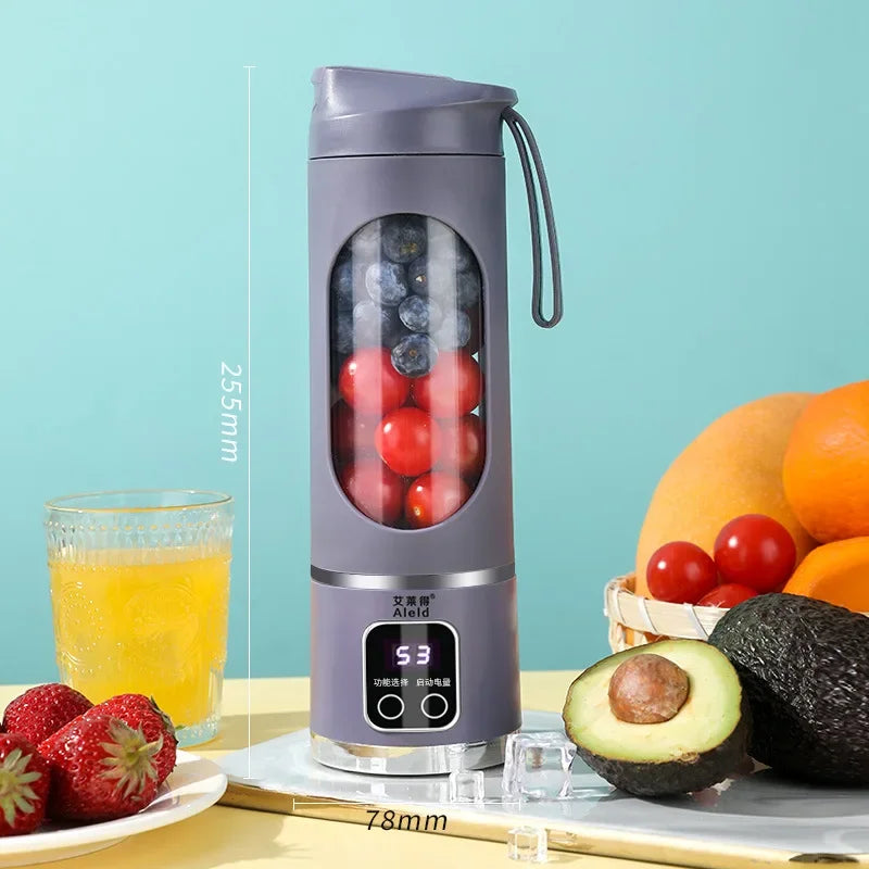 Portable Mini Juicer, Wireless USB Rechargeable Blender, Multifunctional Smoothie & Juice Maker, Ideal for Fruit & Veggie Drinks